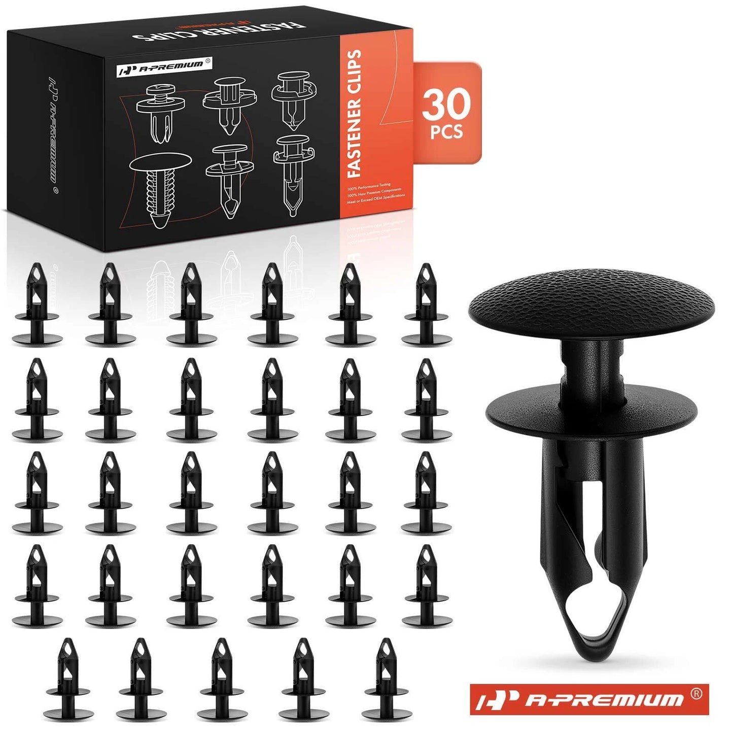 30Pcs Nylon Rear Bumper Cover Clips for Chevy