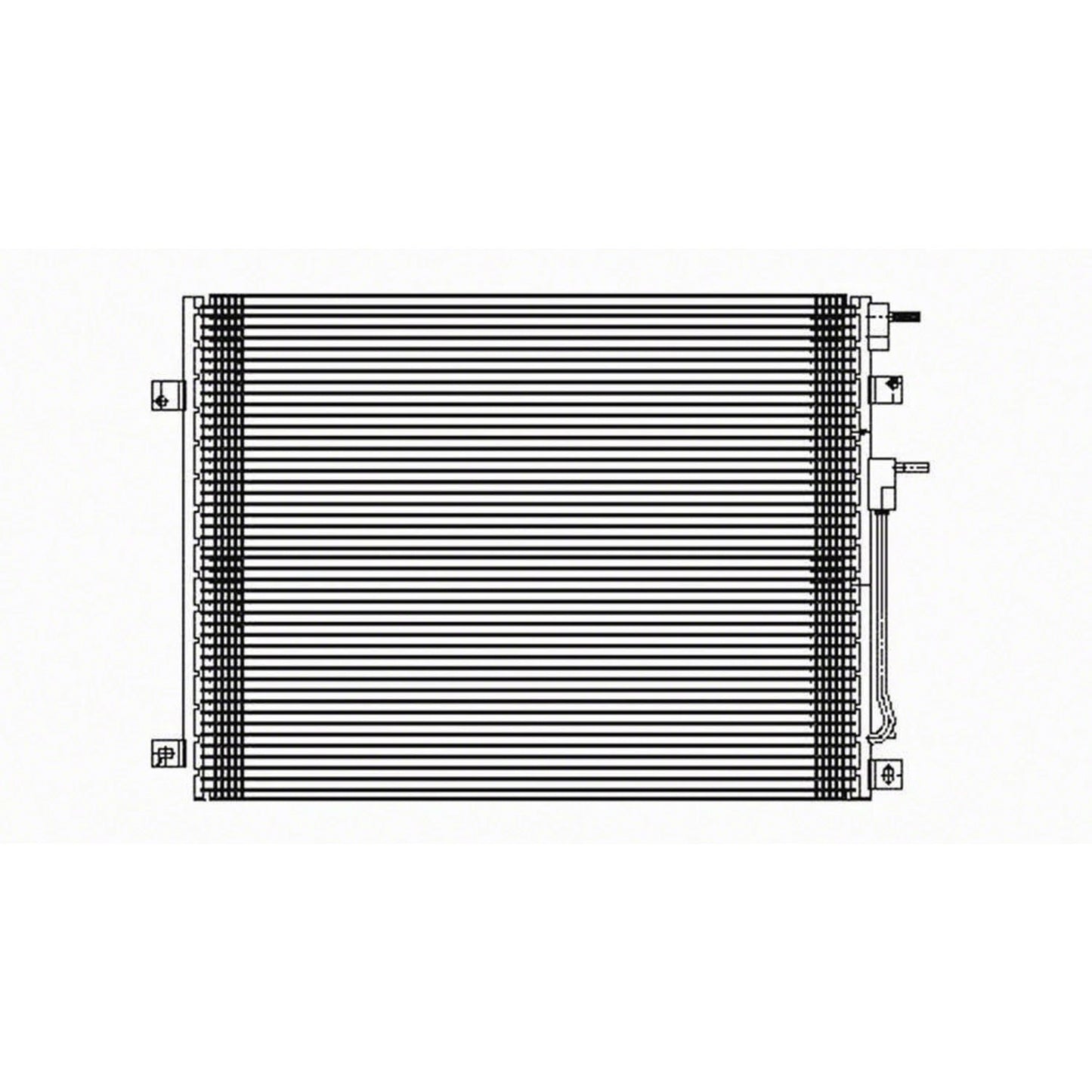 Replacement A/C Condenser Repair Part For 2000-2003 Dodge Durango