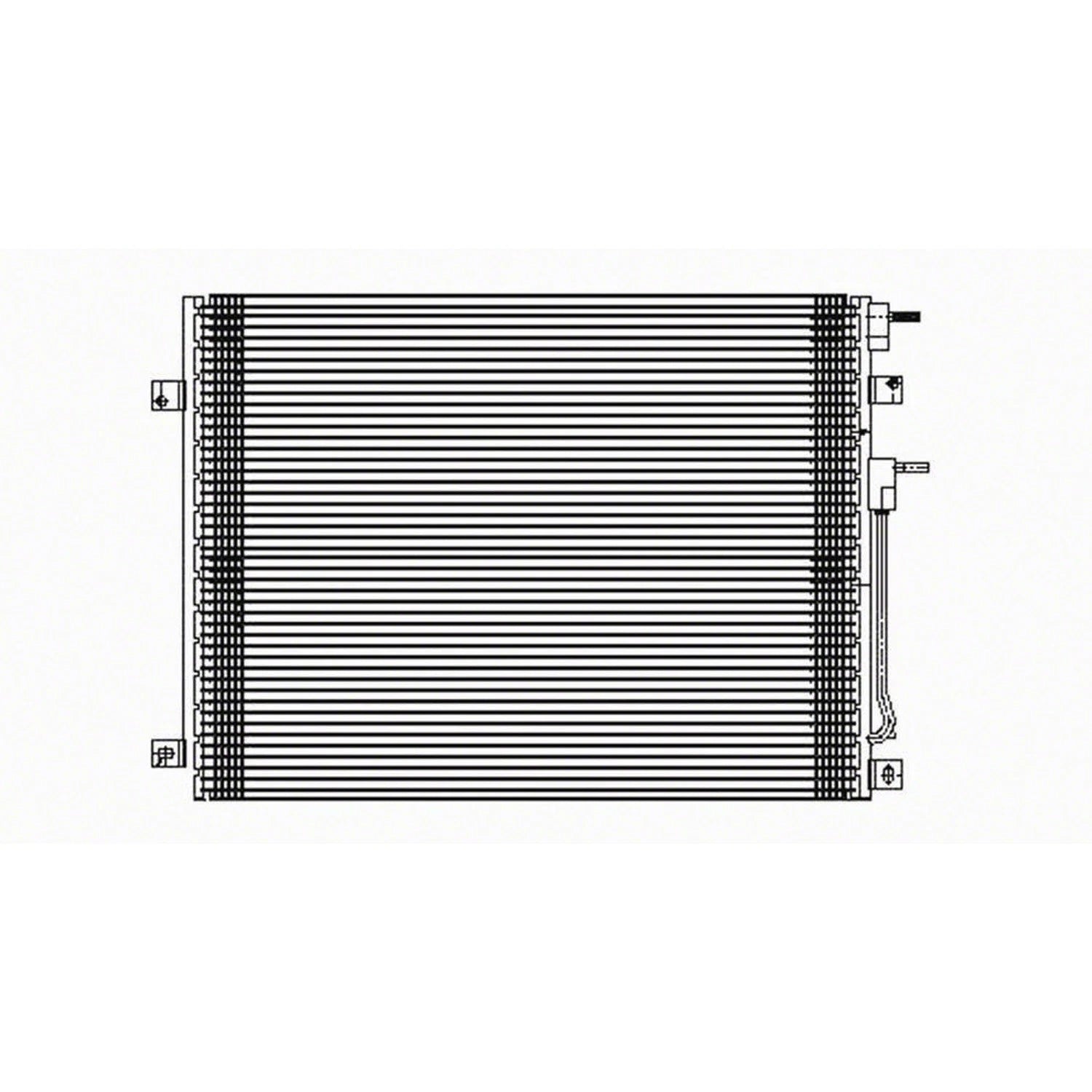 Replacement A/C Condenser Repair Part For 2000-2003 Dodge Durango