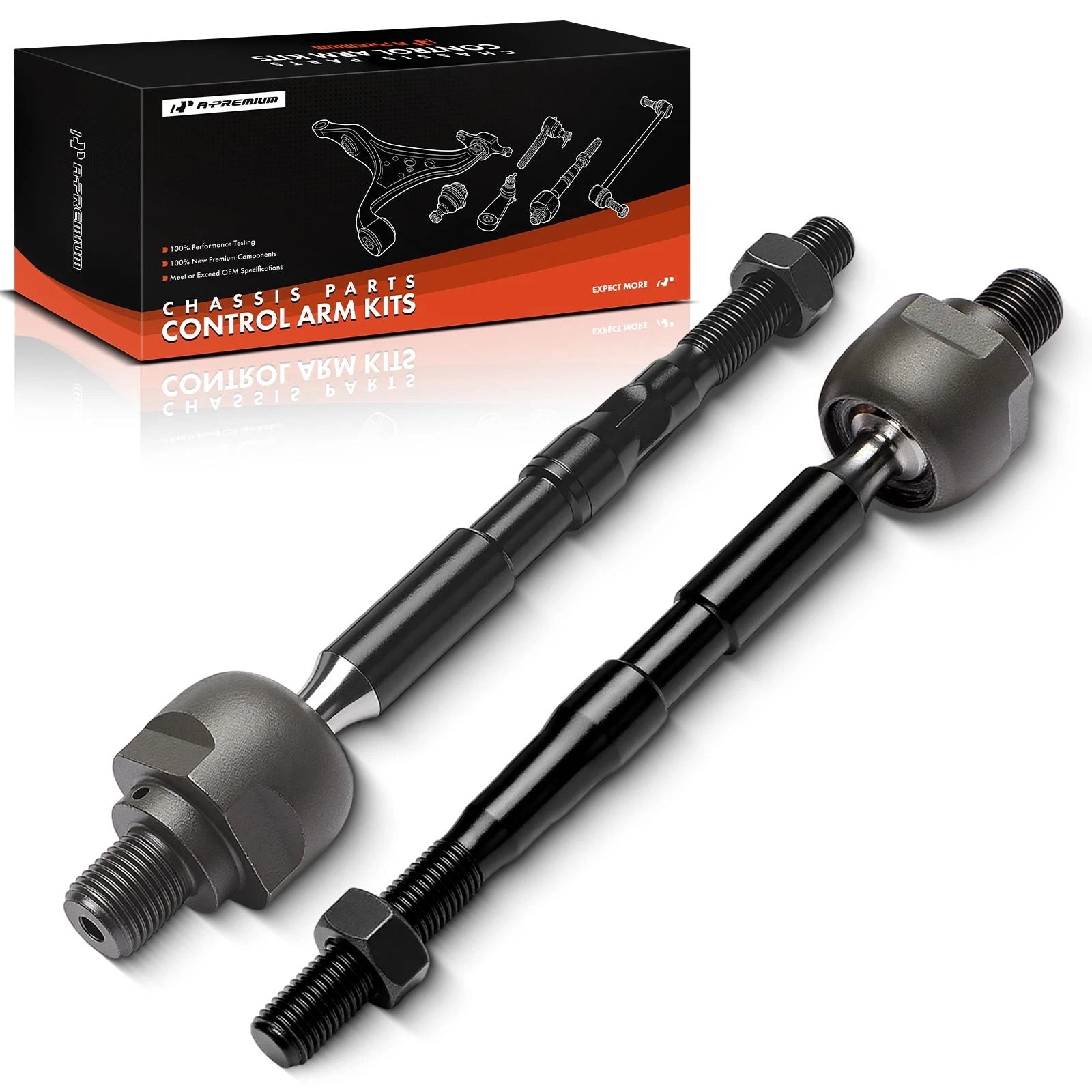 2Pcs Inner Tie Rod End for Chevrolet Aveo (2004–2011)