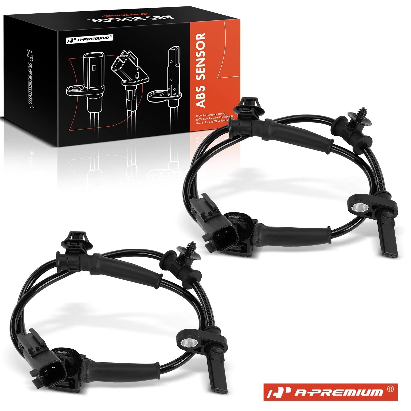 2X Rear ABS Wheel Speed Sensor for Chevrolet Caprice SS (2014–2017)
