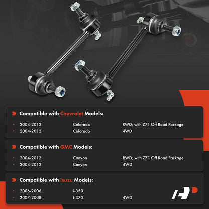 2X Front Stabilizer Bar Link for Chevy Colorado GMC Canyon (2004–2012)