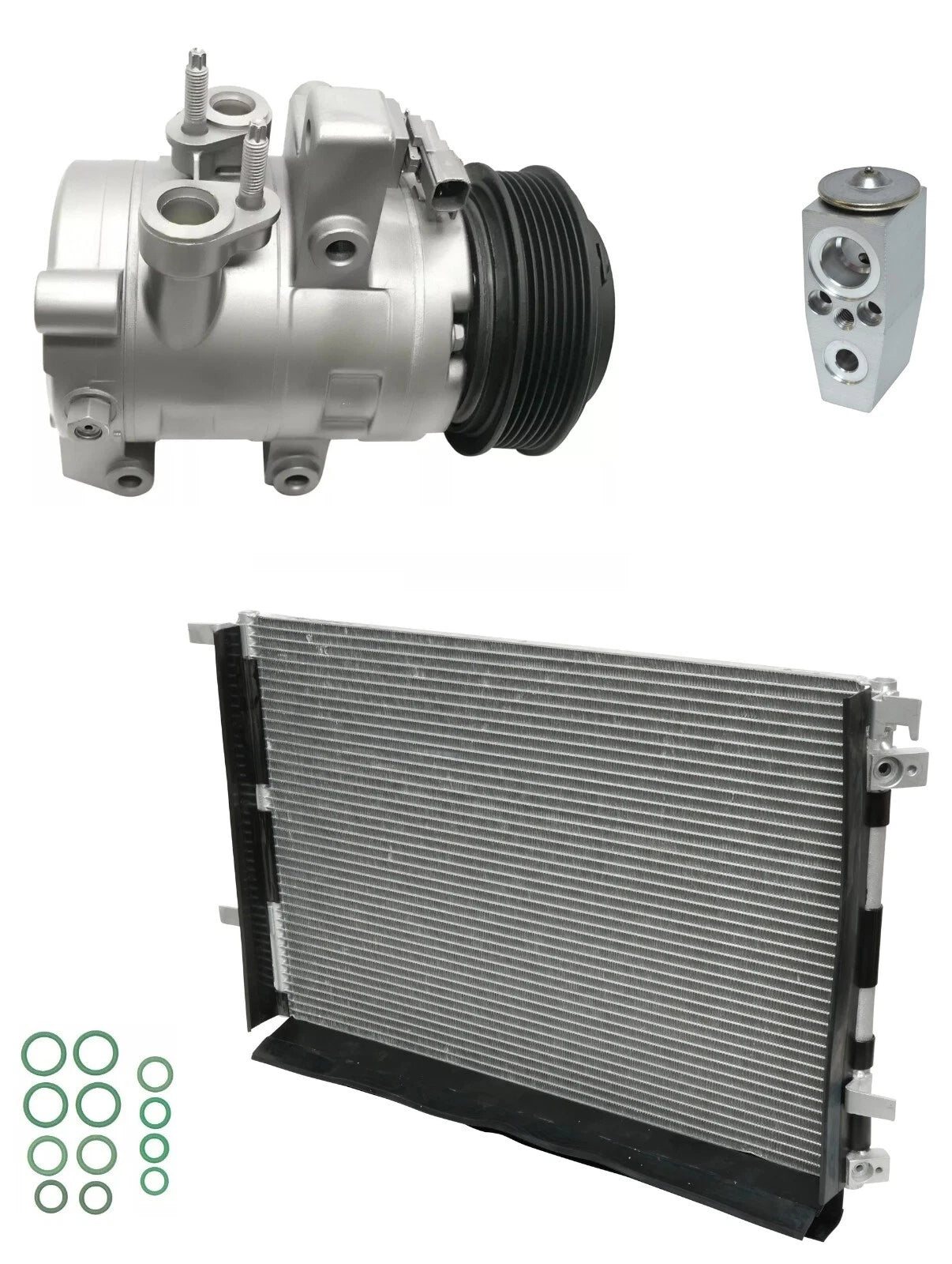 A/C Compressor Kit With Condenser for Ford Mustang V8 2016–2019