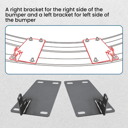 Front Bumper Conversion Brackets for Dodge Ram 1500 (2009–2018)