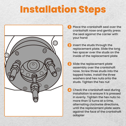 Crankshaft Front Seal Wear Sleeve Remover Installer for Cummins ISX (2010–2020)