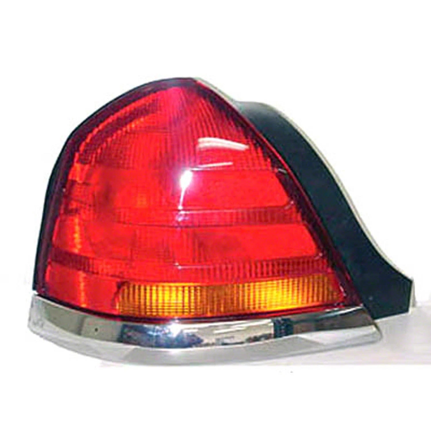 Amber/Red Driver Side Tail Light Lens/Housing for 1998-2004 Ford Crown Victoria