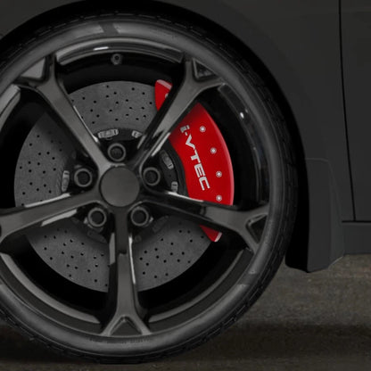 Set of 4 Red Caliper Covers w/i-Vtec logo for 16-18 Acura RDX by MGP