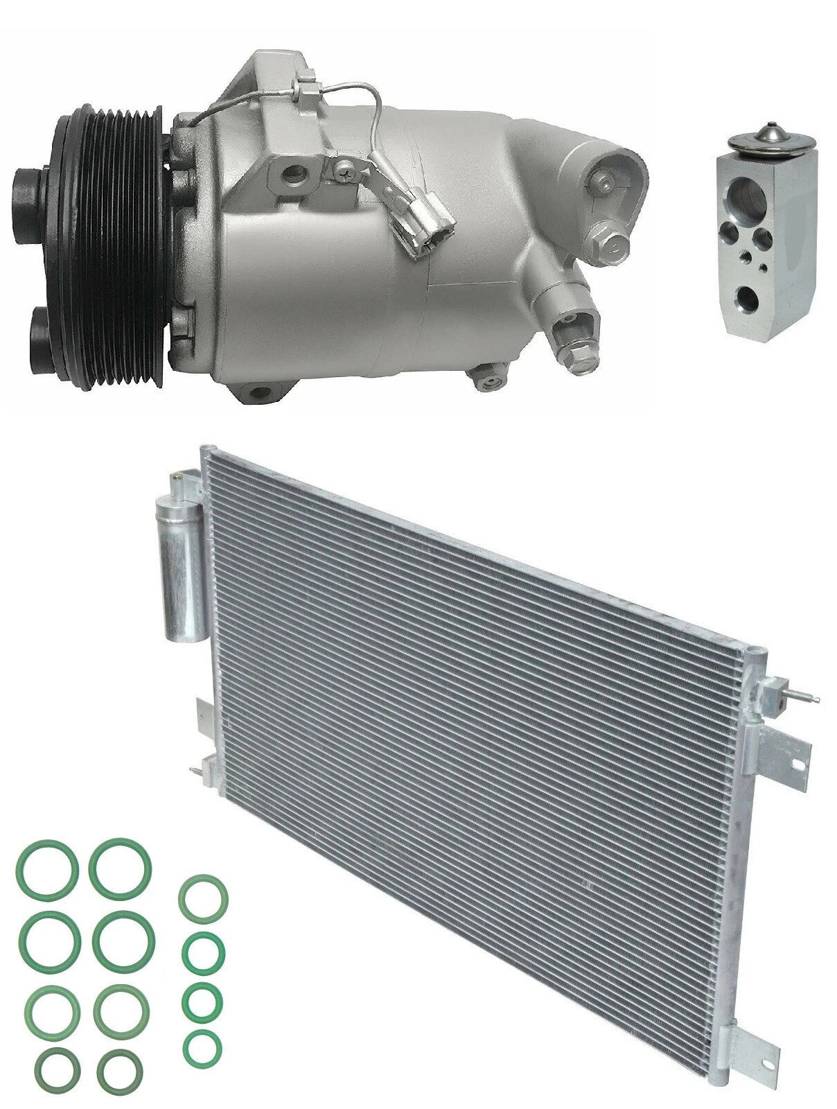 AC Compressor Kit w Condenser for Nissan NV3500 4.0L (2014–2014)