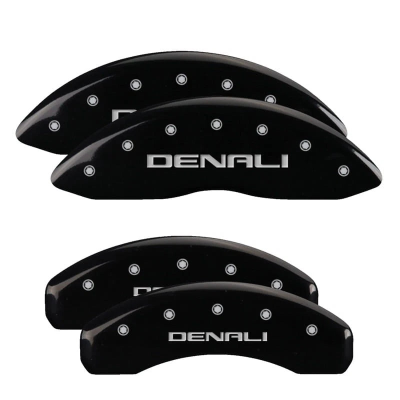Caliper Covers Front and Rear Black Denali for 2015–2020 GMC Yukon Denali
