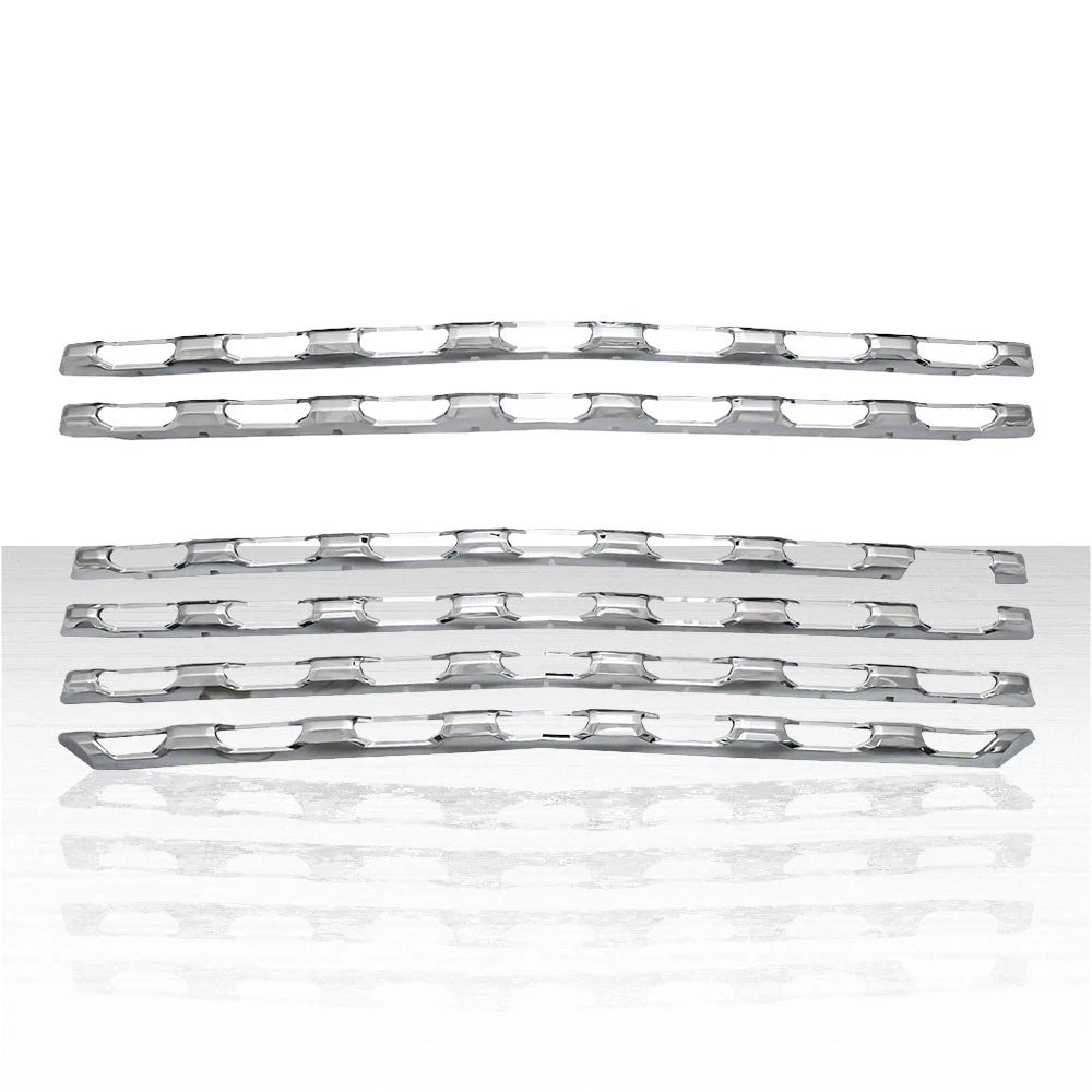 CHROME Snap On Grille Overlay Grill Covers for 2019-2021 Chevy Silverado 1500