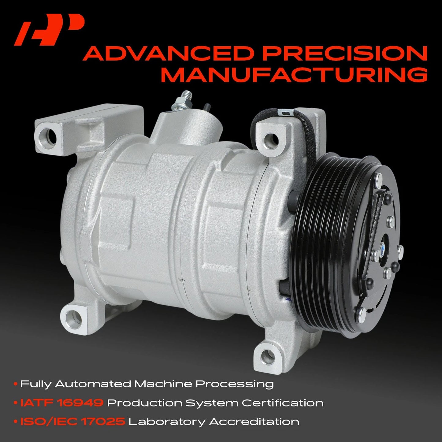 A/C Compressor with Clutch for Dodge Grand Caravan (2008–2010)