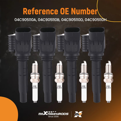 Ignition Coil Set and Spark Plugs for Volkswagen Jetta (2016–2018)