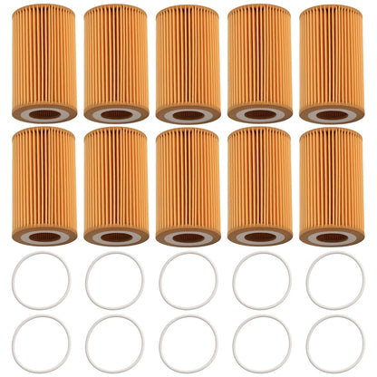 10x Engine Oil Filter for Audi A6 A7 A8 (2015–2018)