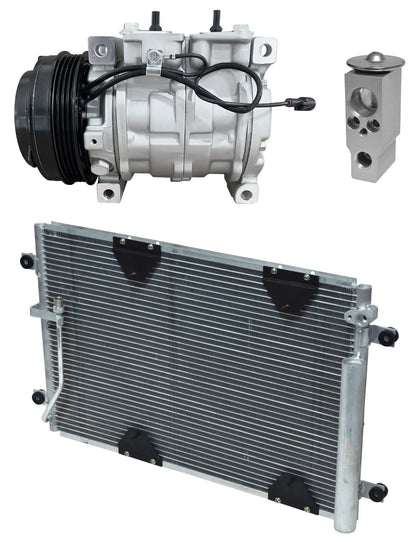 AC Compressor Kit W Condenser Replacement for Suzuki Grand Vitara 2.5L (2002–)