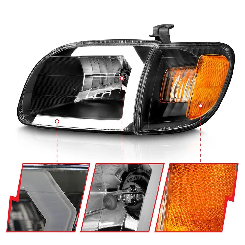 Headlight Assembly with Clear Lens for Toyota Tundra (2000–2004)