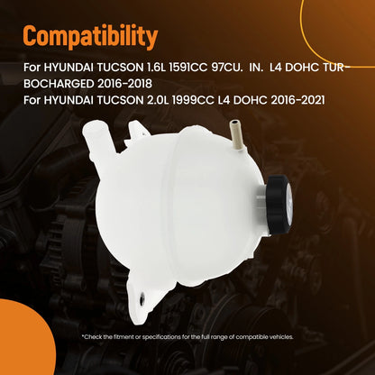 Coolant Overflow Tank for Hyundai Tucson 1.6L 2.0L (2016–2021)