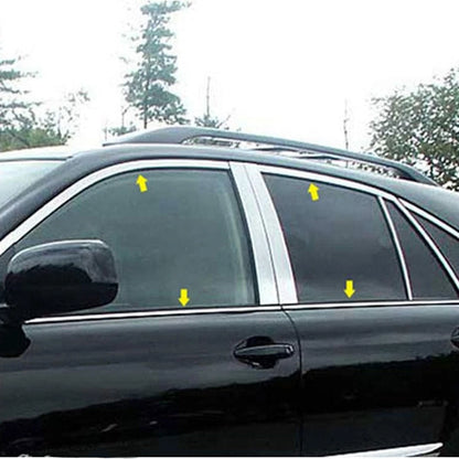 Luxury FX Chrome Window Package Without Posts for 2004–2009 Lexus RX 330