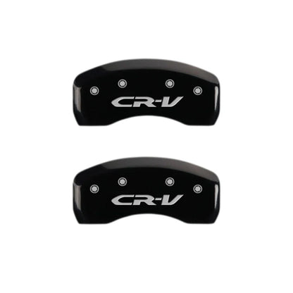 Caliper Covers Set of 4 Engraved Black for Honda CR-V (2004–2006)