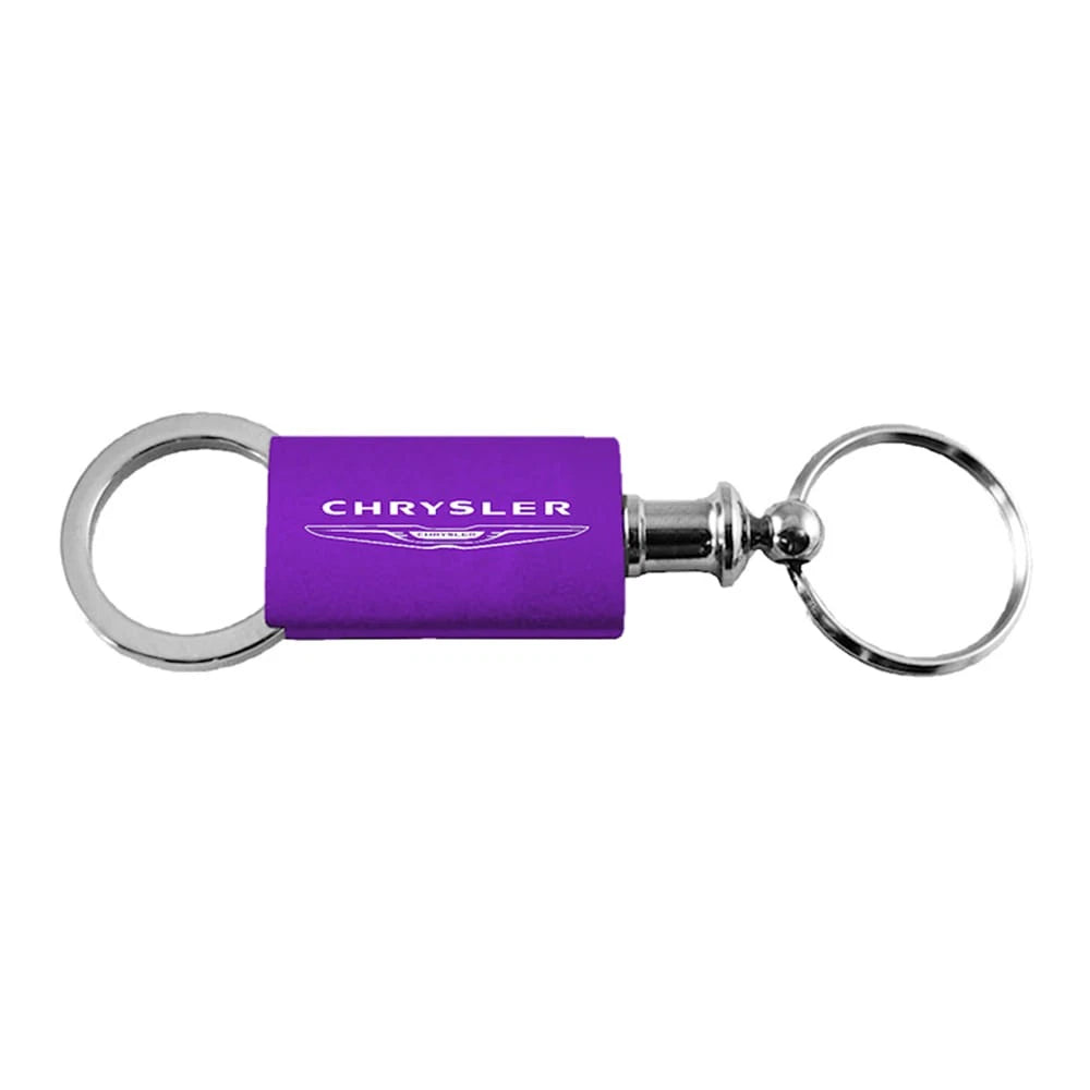 Purple Anodized Aluminum Valet Keychain - Officially Licensed for Chrysler