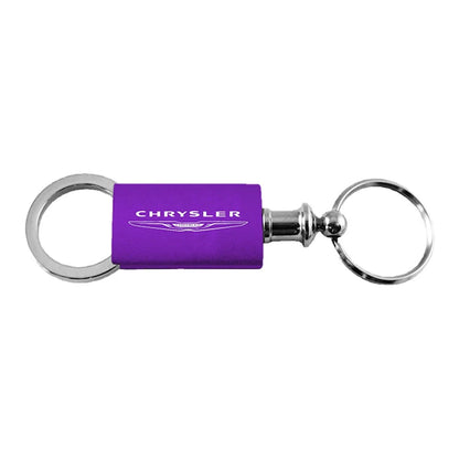 Purple Anodized Aluminum Valet Keychain - Officially Licensed for Chrysler