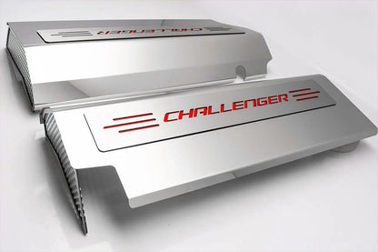 Fuel Rail Covers Bright Red Vinyl Inlay for 2008–2011 Dodge Challenger SRT8