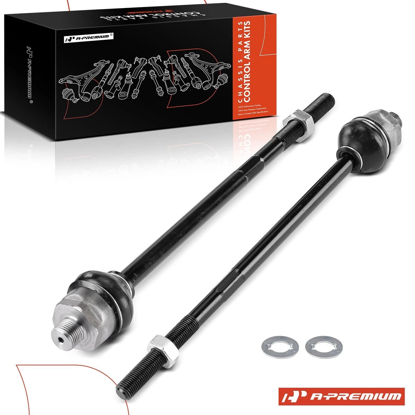 2X Front Inner Tie Rod Ends for Chevy Silverado 2500 GMC Sierra 2500 (2007–2014)