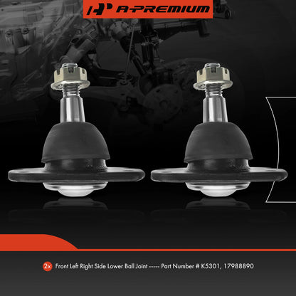 2X Front Lower Ball Joint for Buick Regal (1988–1996) Chevrolet Lumina (1990–2001)