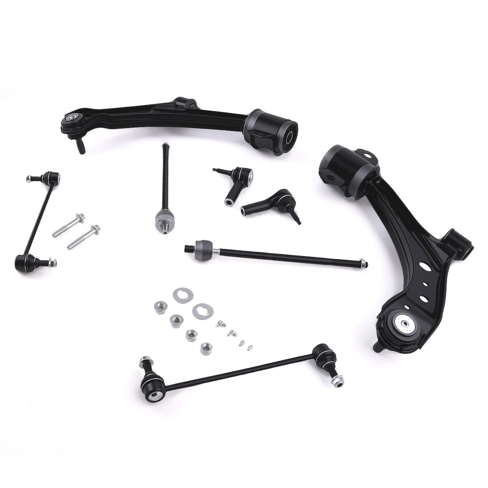 Front Lower Control Arms Ball Joints Sway Bar Tie Rods for 2005–2010 Ford Mustang