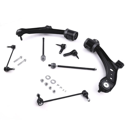 Front Lower Control Arms Ball Joints Sway Bar Tie Rods for 2005–2010 Ford Mustang