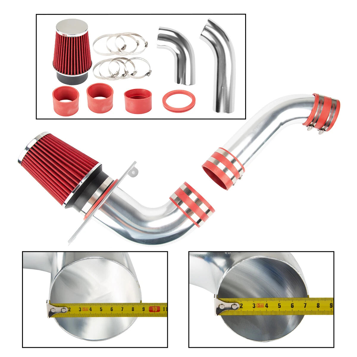 Cold Air Intake Induction System Kit for 1989–1993 Ford Mustang LX GT 5.0L