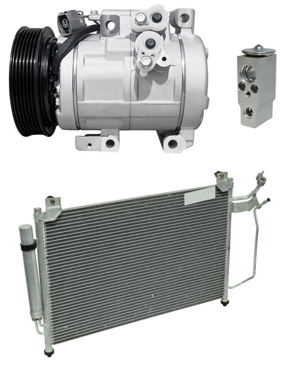 AC Compressor Kit w Condenser for Mazda CX-7 2.3L (2012–2012)