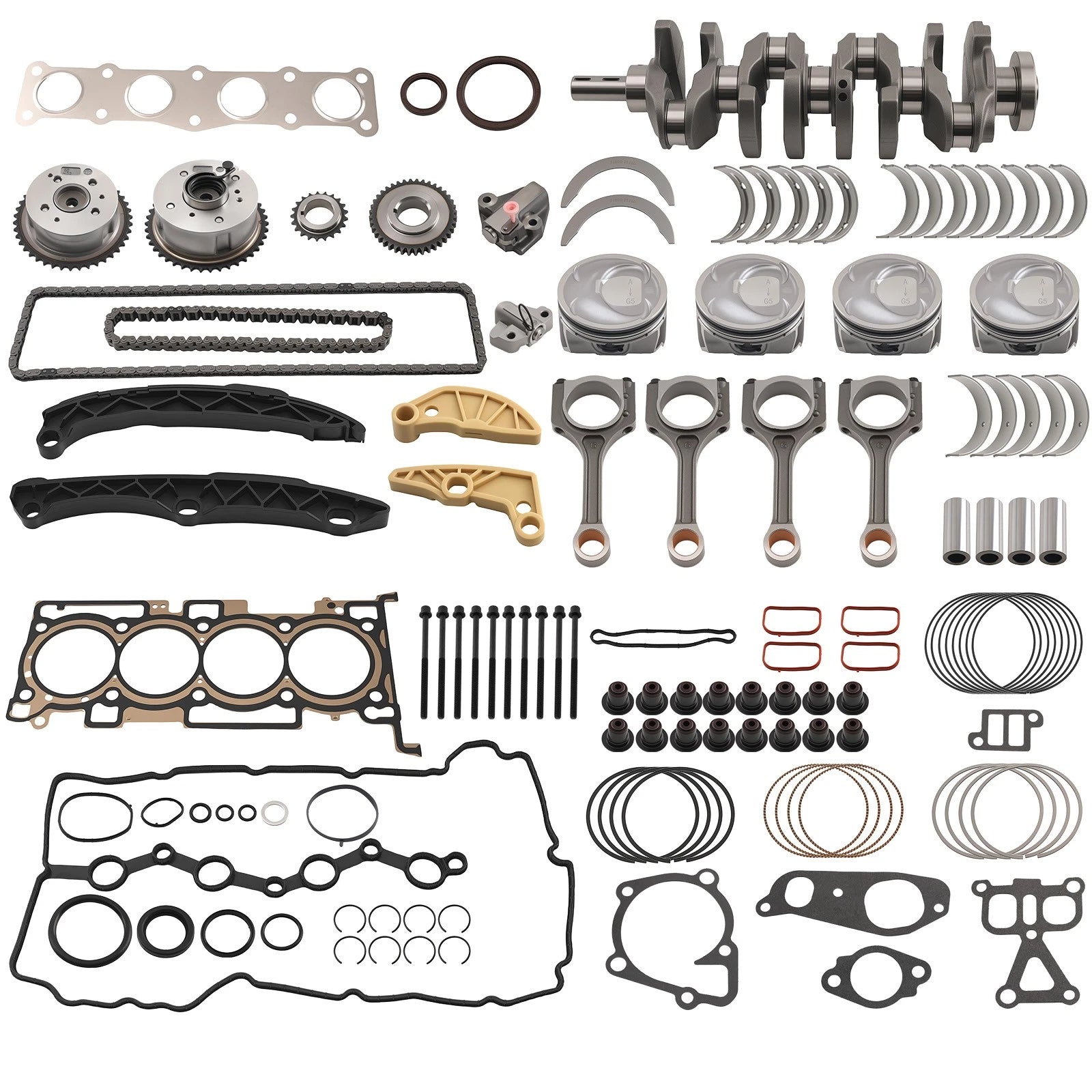 Engine Rebuild Kit for Hyundai Sonata Tucson Kia Optima Sportage (2011–2018)