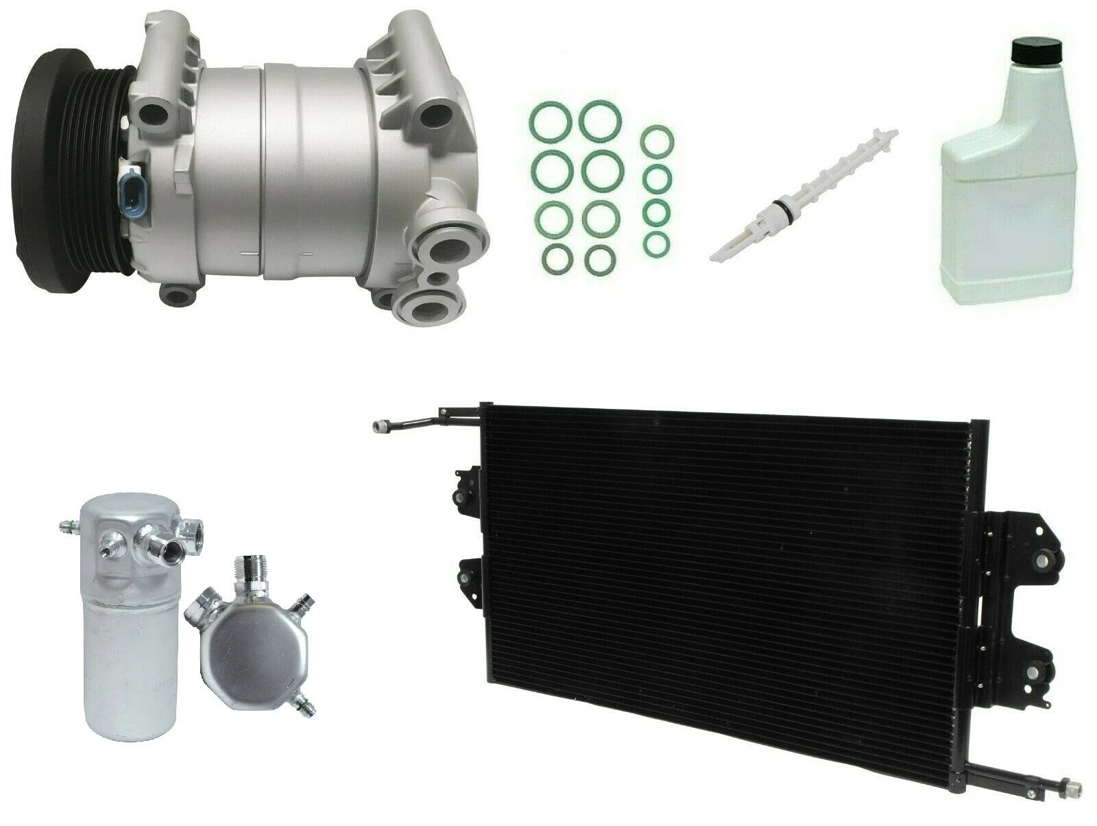 AC Compressor Kit with Condenser Replacement for Chevrolet Captiva (2007–2013)