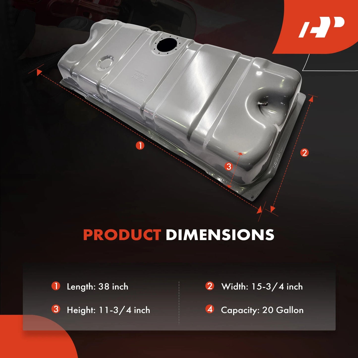 20 Gallon Fuel Tank for Chevrolet Corvette (1968–1969)
