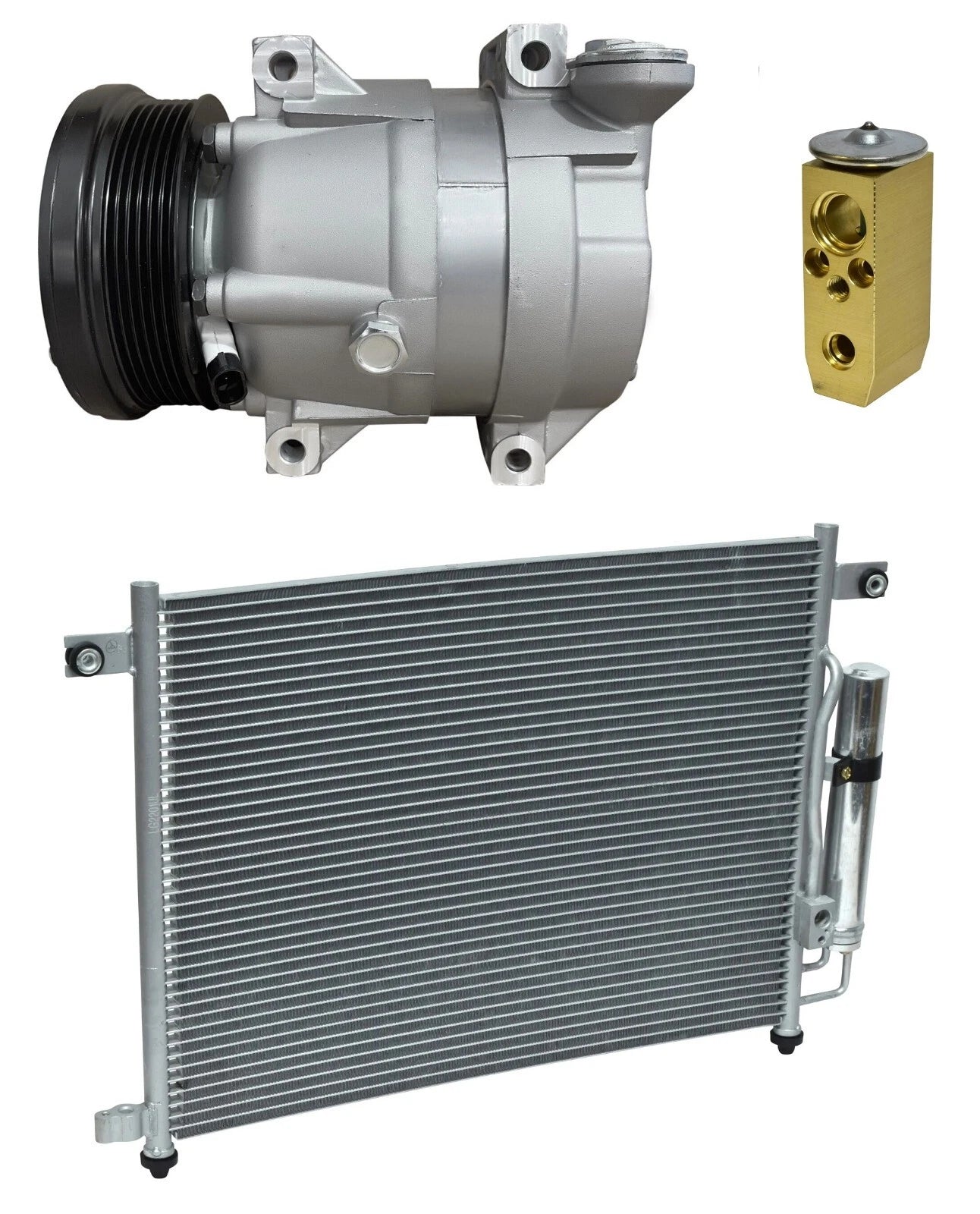 AC Compressor Kit With Condenser for Pontiac Wave 1.6L (2005–2010)