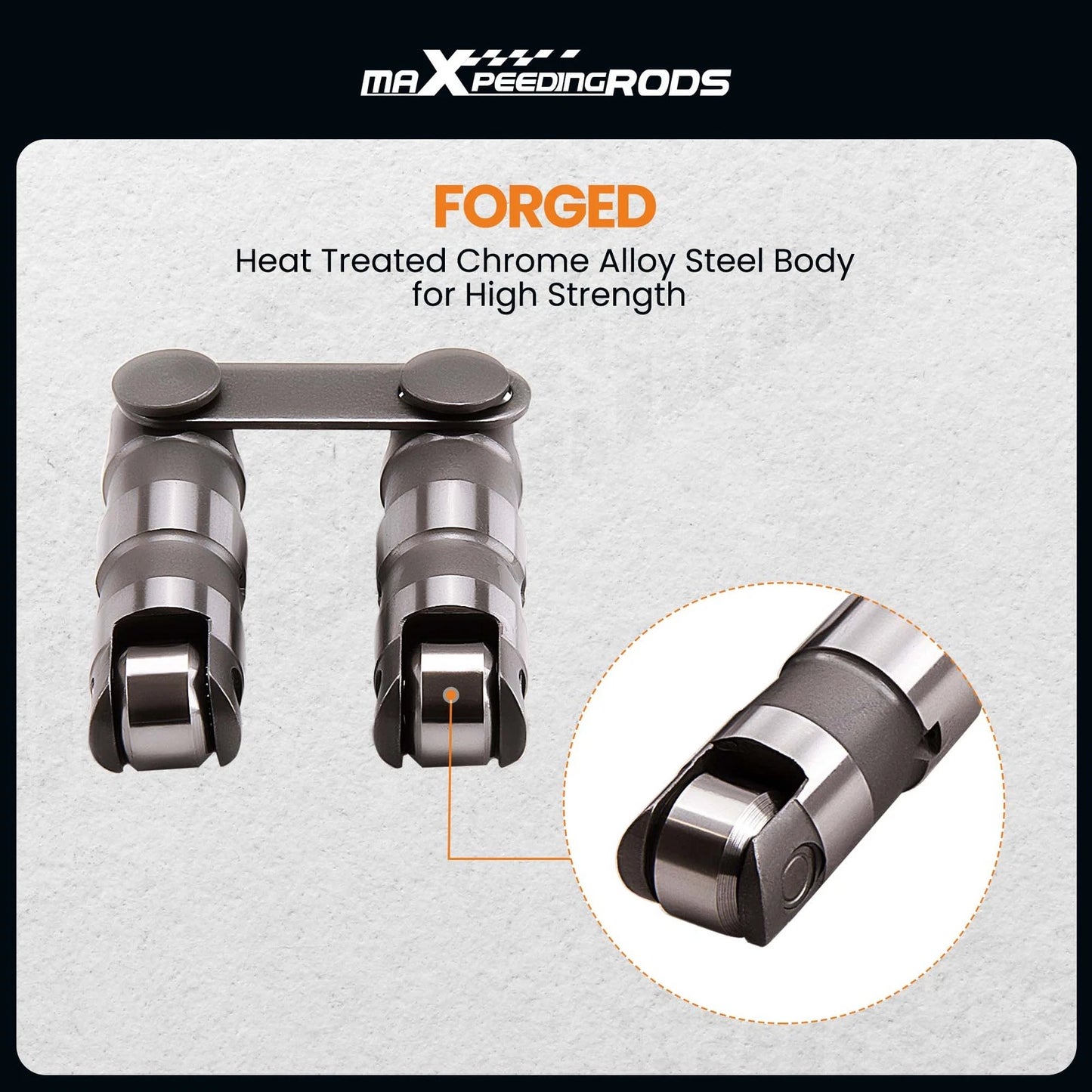 Hydraulic Roller Link Bar Lifters for Chevrolet Small Block 327 (1962–1969)