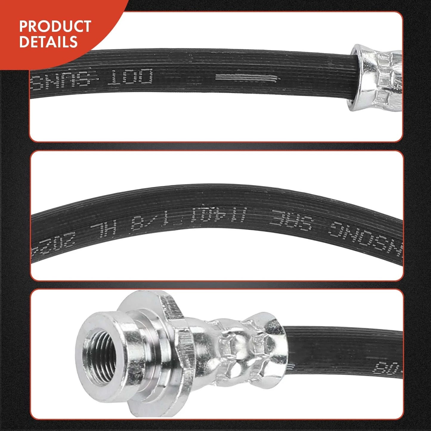 2X Brake Hydraulic Hose for Nissan Sentra Versa Cube