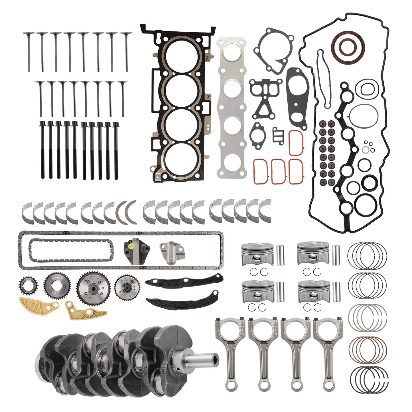 Engine Rebuild Kit with Crankshaft & Timing Set for Hyundai KIA (2011–2013)