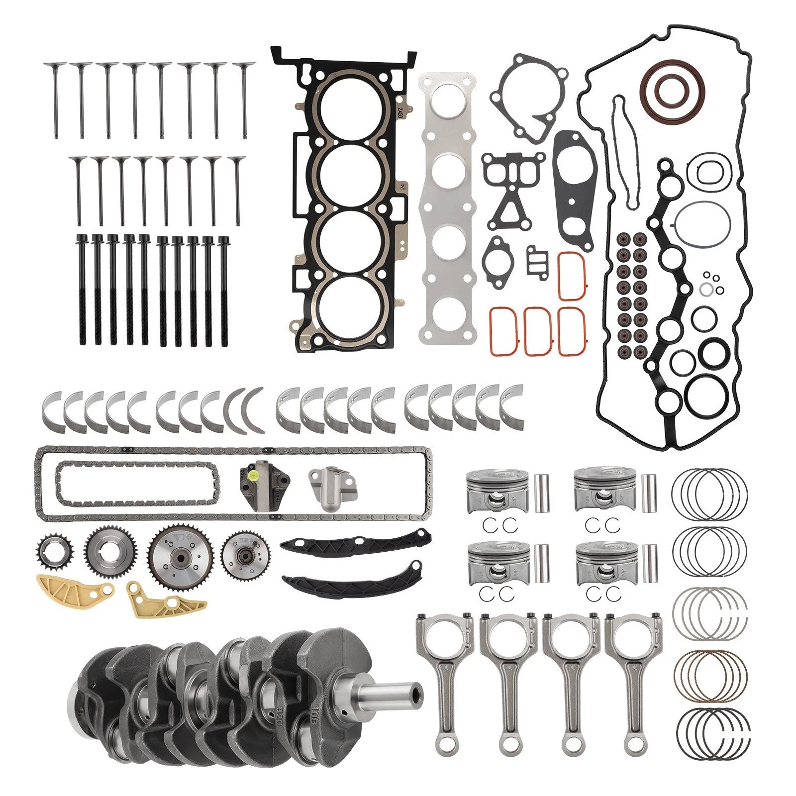 Engine Rebuild Kit with Crankshaft & Timing Set for Hyundai KIA (2011–2013)