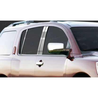 6Pc Chrome Pillar Post Covers for Nissan Armada (2005–2016)