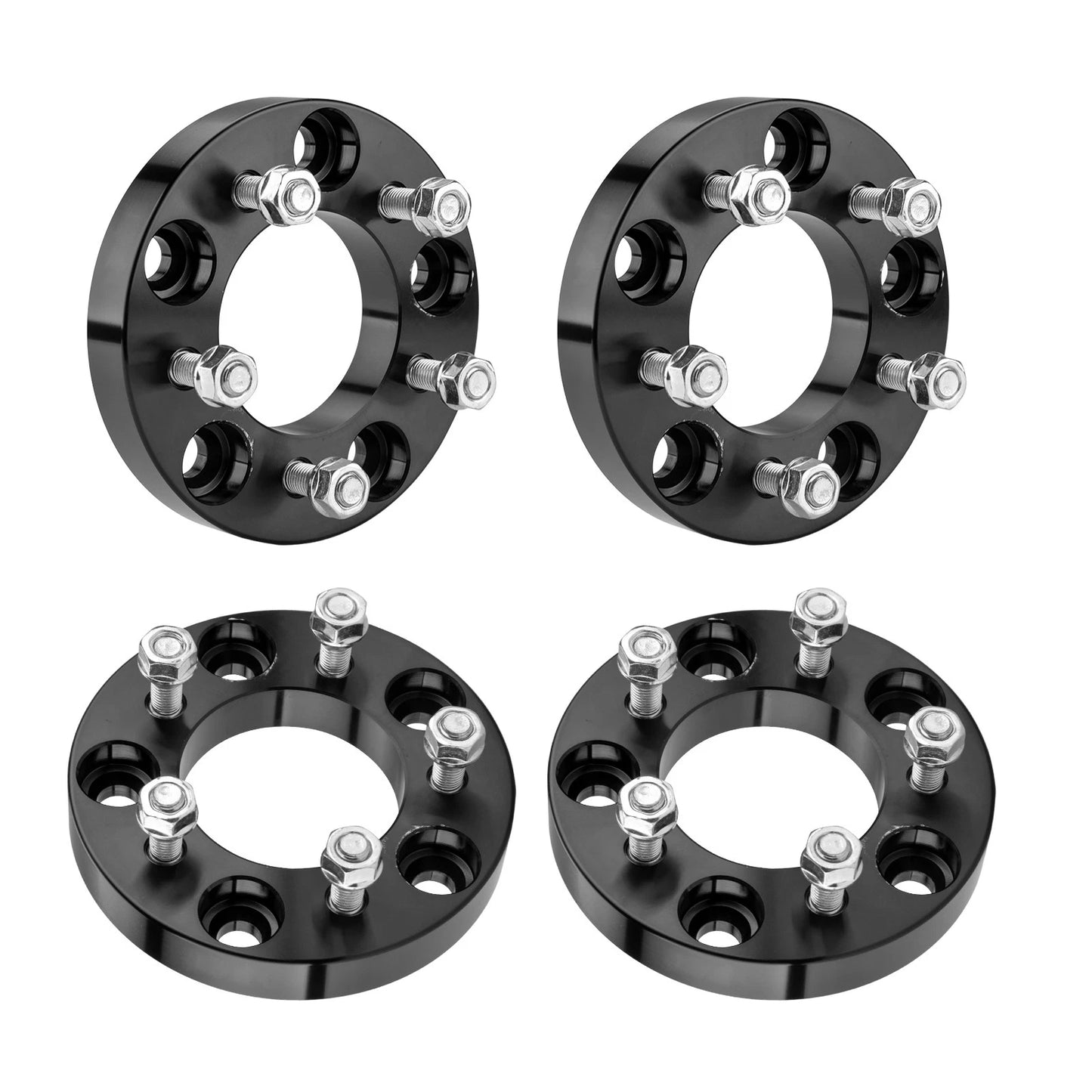 4 PCS Wheel Adapter for Jeep Wrangler (2007–2017) (1" 5x5 to 5x4.5) 82.5mm M12x1.5