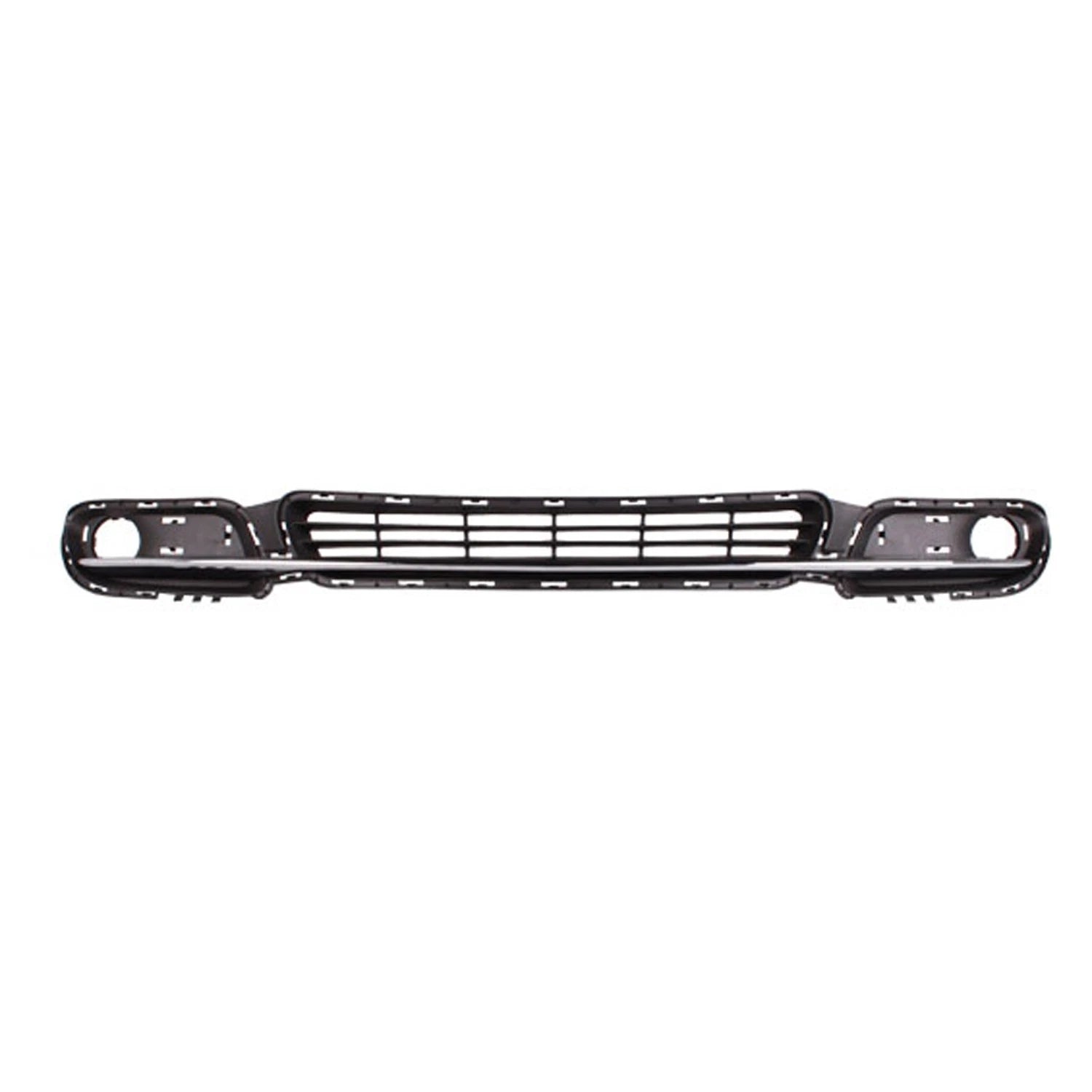 Replacement Black Chrome/Matte TPO/ABS Plastic Front Bumper Cover Grille