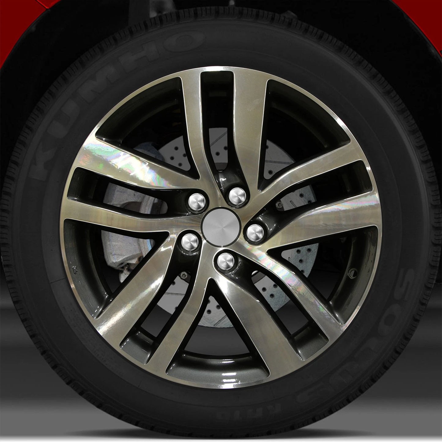 20x8 Factory Wheel (Machined Bright/Carbon Gray) For 2016 Honda Pilot