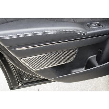 Carbon Fiber Rear Door Badges w/Polished Trim for 2011-2013 Dodge Charger
