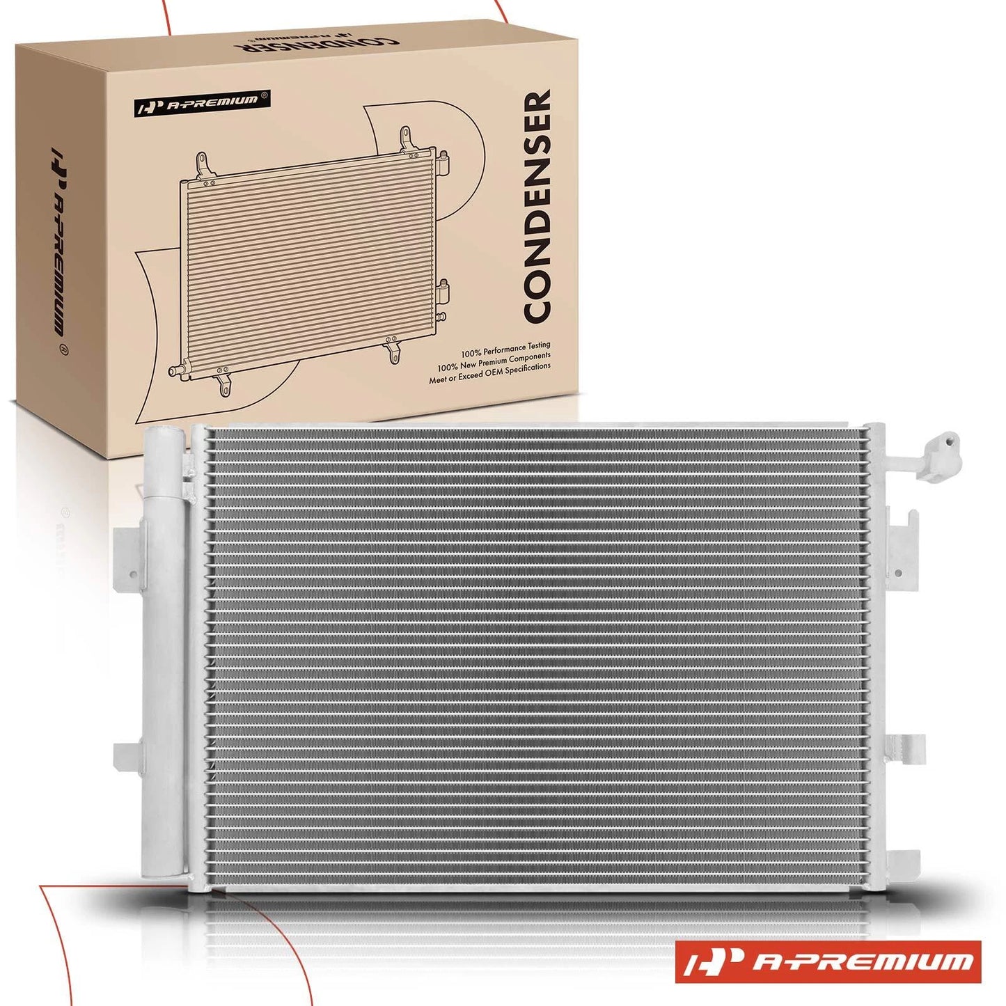 A/C Condenser with Receiver Drier & Bracket for Cadillac XLR (2004–2009)
