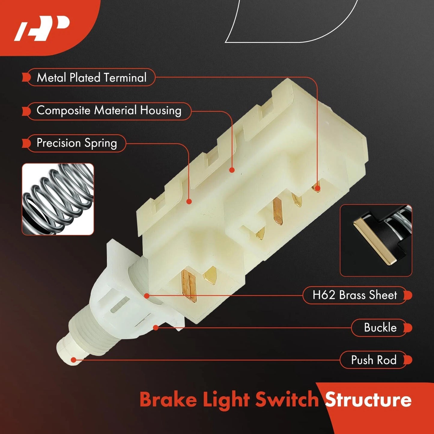 Brake Light Switch for Cadillac Seville (1991–1995)