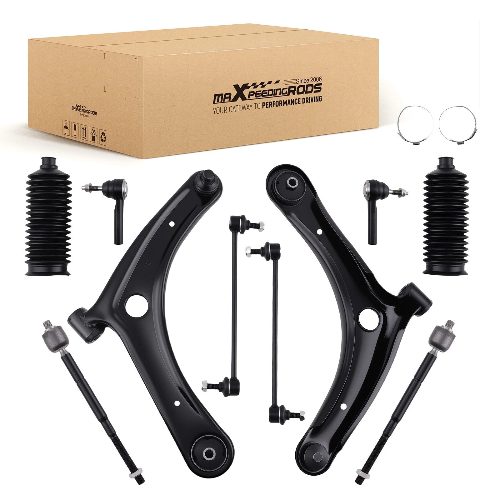 Front Control Arms Sway Bar End Link Tie Rod for Jeep Compass (2007–2016)