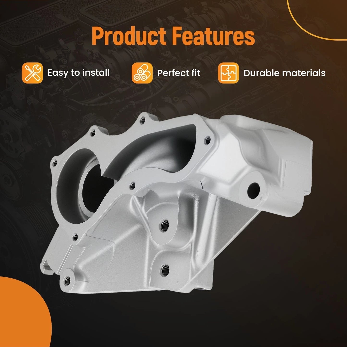 Coolant Pump for Honda Accord 2.4L (2013–2017) Aluminum