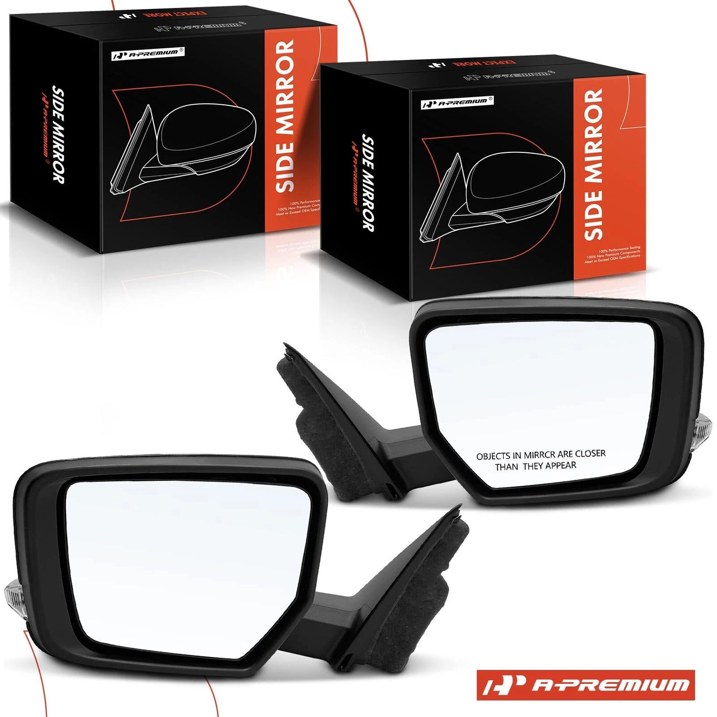 2X Power Mirrors with Signal Light for Chevy Impala (2014–2020)