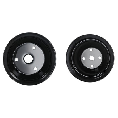 Long Water Pump & Crankshaft Pulley for Chevrolet Small Block (SBC) 1955-1970